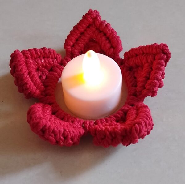 Macrame Diya Holder