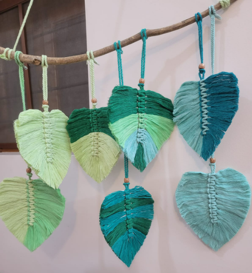 Macrame Leaf Wall Decor